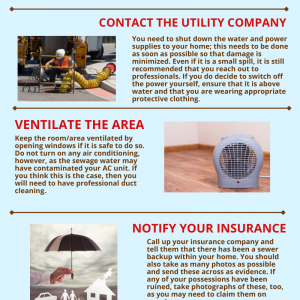 CLEANING UP FROM A SEWER BACKUP IN YOUR BASEMENT: FOLLOW THESE IMPORTANT SAFETY TIPS